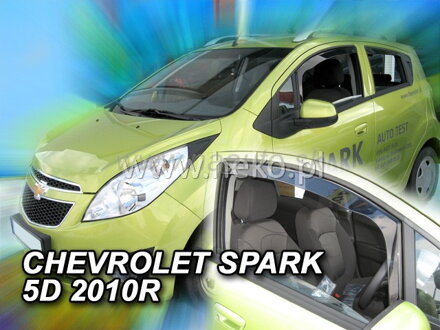 Deflektory CHEVROLET SPARK II M300 5d 2010r. HTB  a vyššie