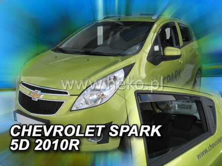 Deflektory CHEVROLET SPARK II M300 5d 2010r. HTB  a vyššie(+zadné)