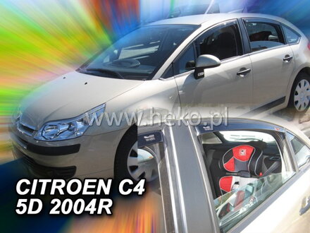 Deflektory CITROEN C4 I 5d 2004-12/2010r.(+zadné)