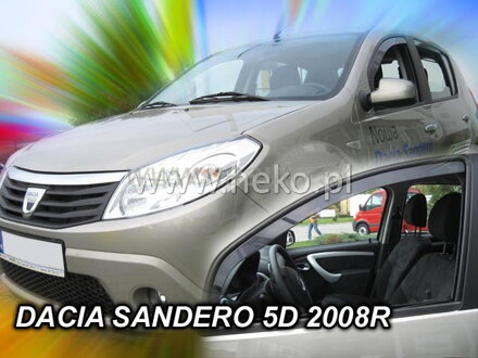 Deflektory DACIA SANDERO / STEPWAY 5D 2008-2012R