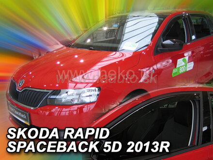 Deflektory SKODA RAPID  5D 2012R. a vyššie