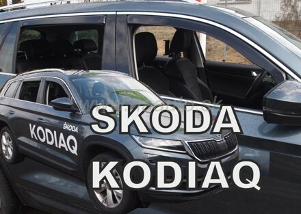 Deflektory ŠKODA KODIAQ od 2016 do 2024 (+ zadné deflektory)