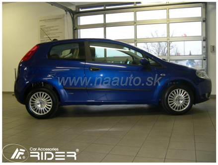 Ochranné lišty dverí Fiat Grande Punto 3D 05-11R htb, MODEL F-18