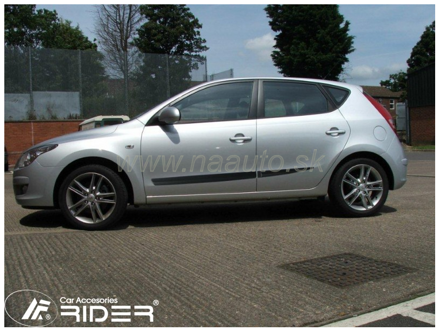 Ochranné lišty dverí Hyundai i30 5D 07-11R htb, MODEL F-19