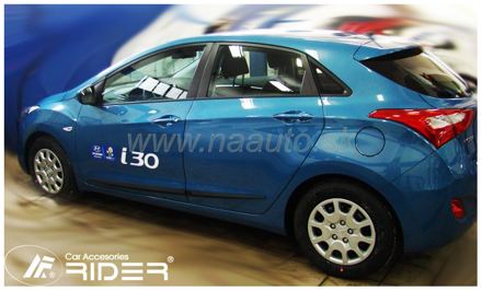 Ochranné lišty dverí Hyundai i30 5D 12R a vyššie  htb, MODEL F-40