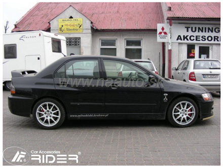 Ochranné lišty dverí Mitsubishi Lancer Evo 8 03-05R, MODEL F-14
