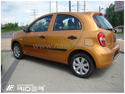 Ochranné lišty dverí Nissan Micra 5D 11R, MODEL F-14