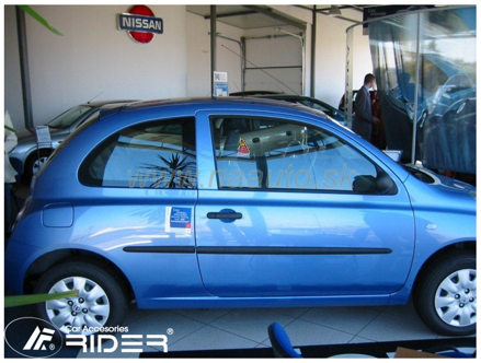 Ochranné lišty dverí Nissan Micra 3D 02-10R htb, MODEL F-6