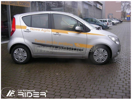 Ochranné lišty dverí Opel Agila II 07-10R htb, MODEL F-22