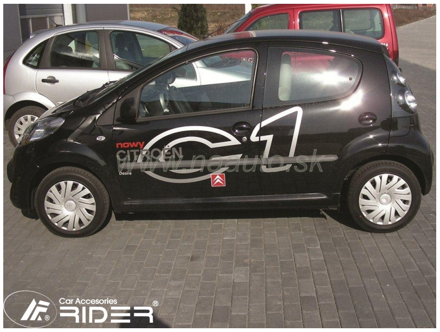 Ochranné lišty dverí Citroen C1 5D 05-11R htb, MODEL F-2