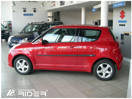 Ochranné lišty dverí Suzuki Swift 3D 05-10R htb, MODEL F-13