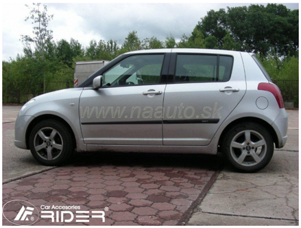 Ochranné lišty dverí Suzuki Swift 5D 05-10R htb, MODEL F-14