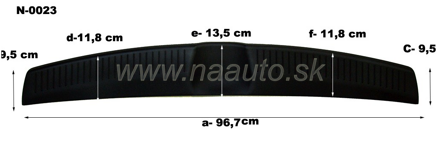 Nášľap kufra Hyundai i30 HB 12R, MODEL N-0023