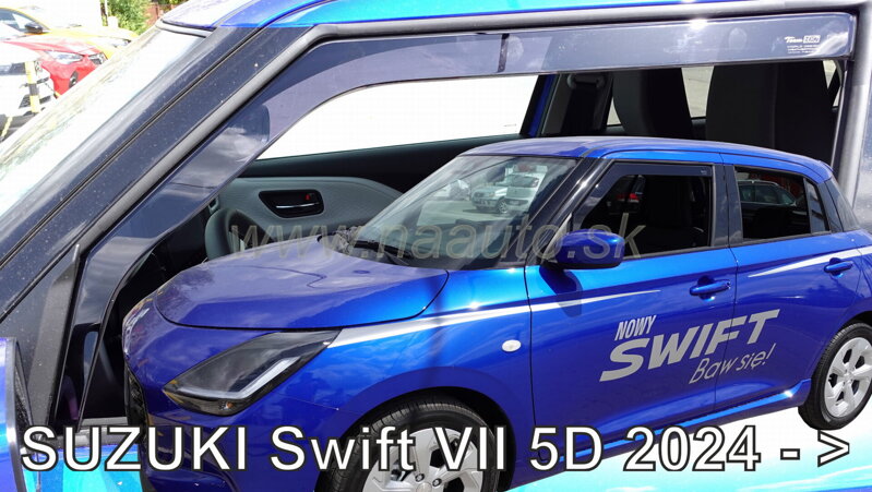 Deflektory SUZUKI Swift VII 5d 2024-> (+zadné) Deflektory SUZUKI Swift VII 5d 2024-> (+zadné)