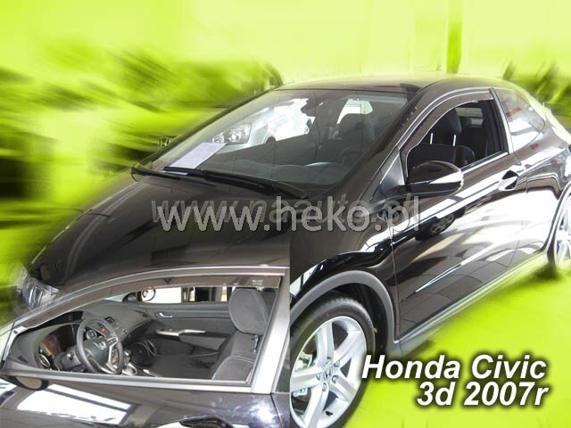 Deflektory HONDA CIVIC 3D 02.2007R.  a vyššie