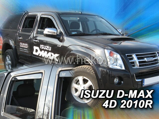 Deflektory ISUZU D-MAX 4D 2006-2012R. (+zadné)