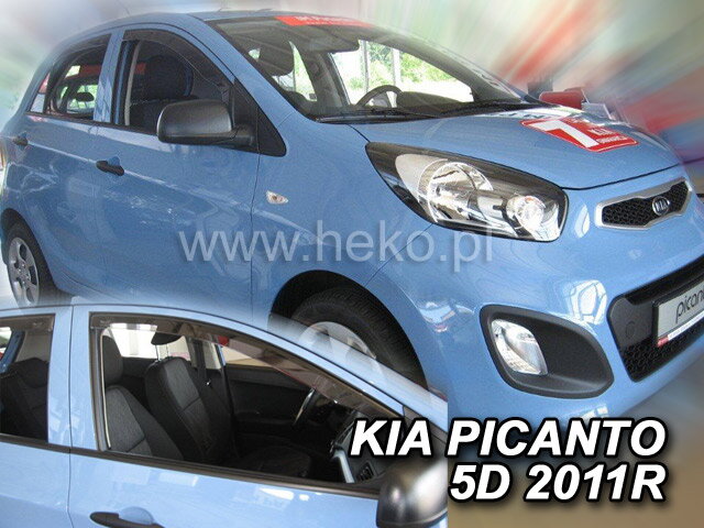 Deflektory KIA PICANTO II 5d 2011r. a vyššie