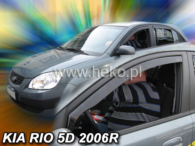 Deflektory KIA RIO  4d / 5d 2005r.→