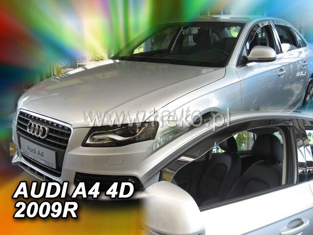 Deflektory AUDI A4  (B8) 4d 2009r.  a vyššie (+zadné) SEDAN