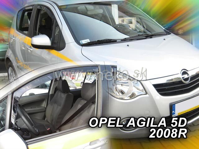 Deflektory OPEL AGILA 5d 2008r. a vyššie Deflektory OPEL AGILA 5d 2008r. a vyššie