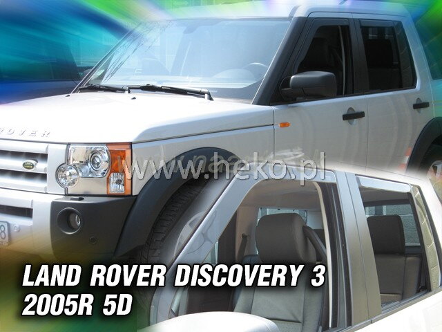 Deflektory LAND ROVER DISCOVERY III 5D 2005R. a vyššie (+zadné) Deflektory LAND ROVER DISCOVERY III 5D 2005R. a vyššie (+zadné)