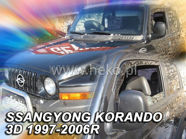 Deflektory SSANGYONG KORANDO 3D 1997 – 2006R.