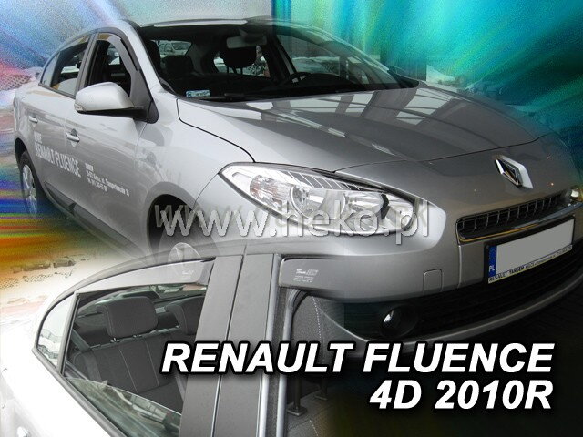 Deflektory RENAULT FLUENCE 4D 2010R.-> (+zadné) Deflektory RENAULT FLUENCE 4D 2010R.-> (+zadné)