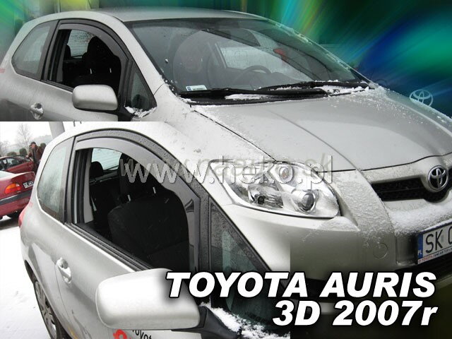 Deflektory TOYOTA AURIS 3D .2007R.  a vyššie