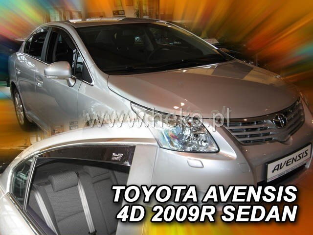 Deflektory TOYOTA AVENSIS  III 4d  2009r. a vyššieSEDAN (+zadné)