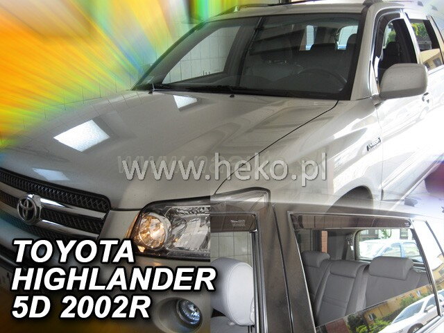 Deflektory TOYOTA HIGHLANDER 5D 2001-2007R.(+zadné)(wersjaUSA) Deflektory TOYOTA HIGHLANDER 5D 2001-2007R.(+zadné)(wersjaUSA)