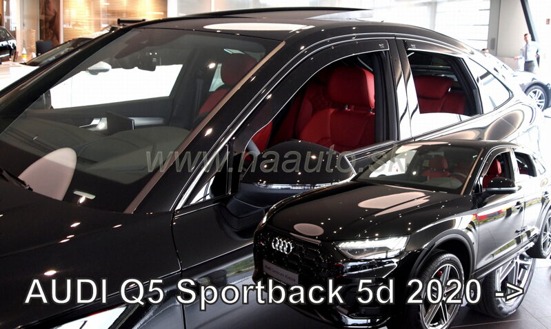 Deflektory Audi Q5 Sportback 5D 2020 a vyššie (+ zadné)