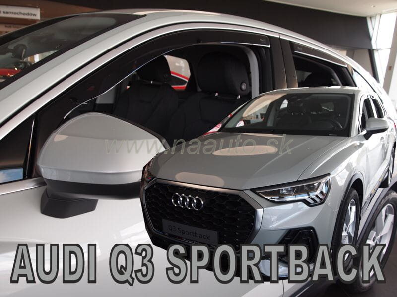Deflektory Audi Q3 Sportback 5D 2020 a vyššie (+ zadné) Deflektory Audi Q3 Sportback 5D 2020 a vyššie (+ zadné)