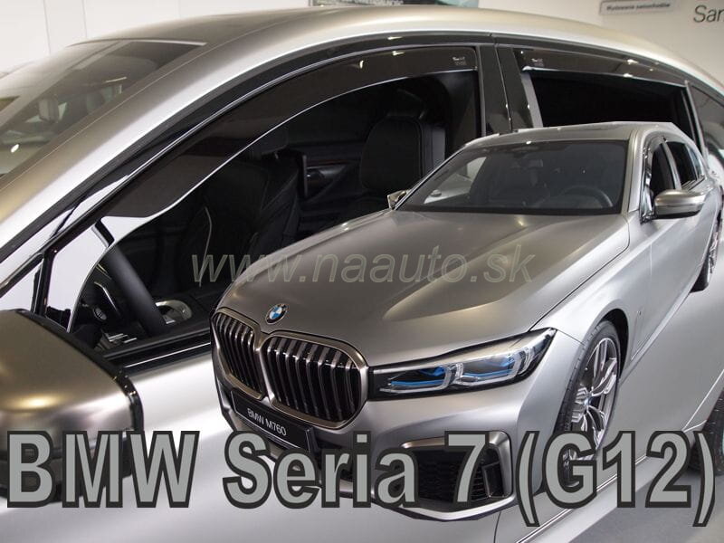 Deflektory BMW Radu 7 G12 4D 2015-2022 + zadné Deflektory BMW Radu 7 G12 4D 2015-2022 + zadné