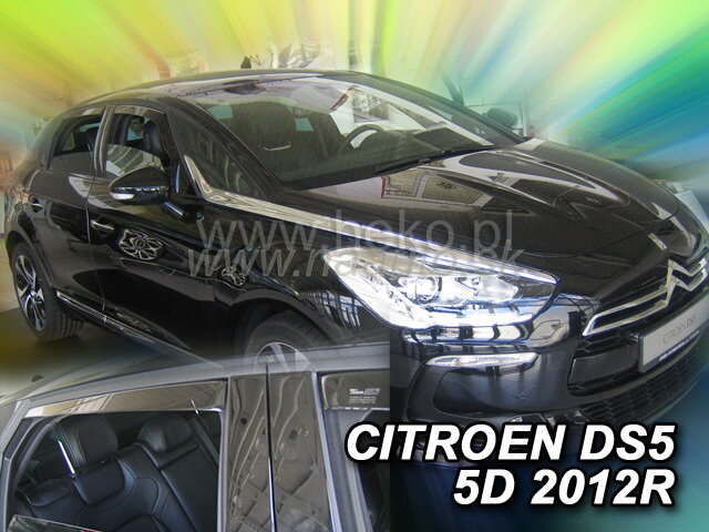 Deflektory CITROEN DS5 5d  2012r. a vyššie(+zadné)