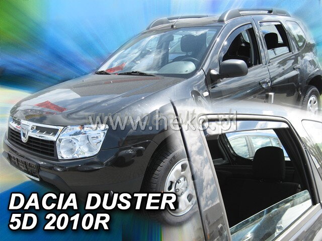 Deflektory DACIA DUSTER 5D 2010R. a vyššie(+zadné)