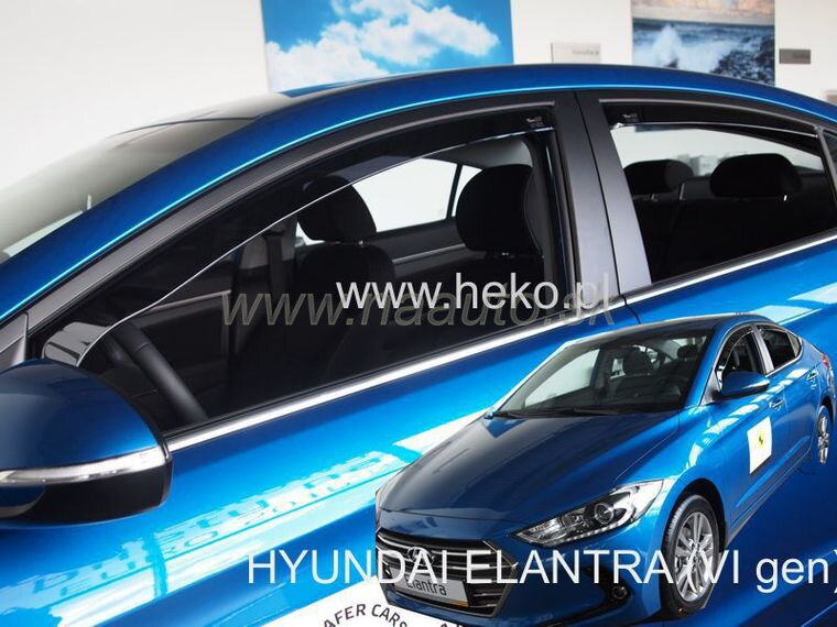Deflektory Hyundai Elantra VI 2016-> (predné + zadné)