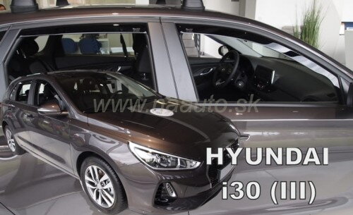 Deflektory Hyundai i30 2017-> (predné + zadné)