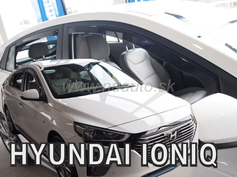 Deflektory HYUNDAI IONIQ od 2017 + zadné deflektory Deflektory HYUNDAI IONIQ od 2017 + zadné deflektory
