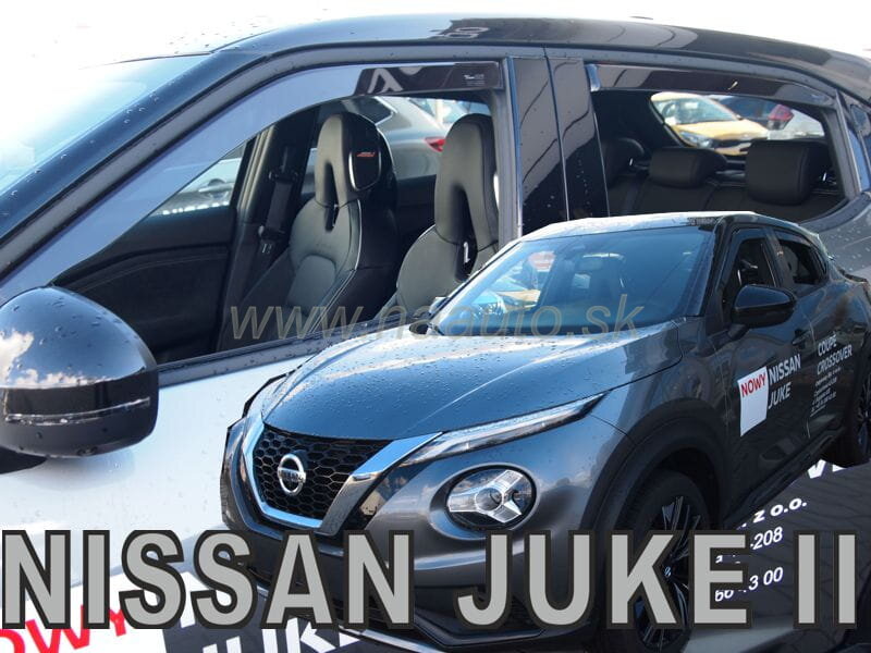 Deflektory Nissan Juke II 5D r. 2019 + zadné kryty