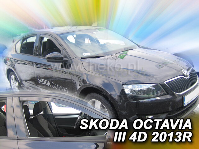 Deflektory SKODA OCTAVIA III  sedan od 2013