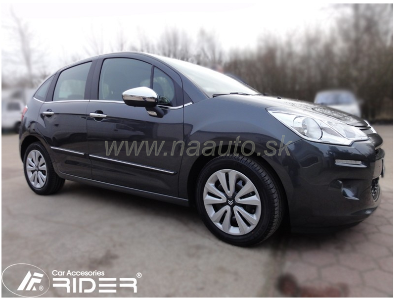 Ochranné lišty dverí Citroen C3 5D 09R a vyššie, MODEL F-23 Ochranné lišty dverí Citroen C3 5D 09R a vyššie, MODEL F-23