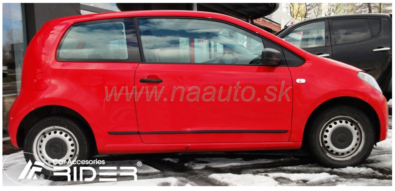 Ochranné lišty dverí Seat Mii 3D 12R a vyššie, MODEL F-44 Ochranné lišty dverí Seat Mii 3D 12R a vyššie, MODEL F-44