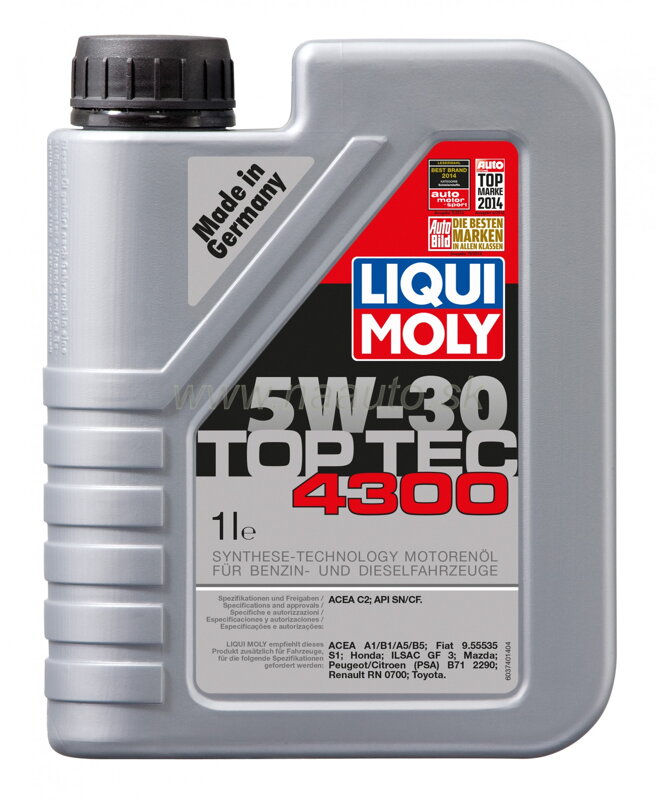 Liqui Moly 3740 TOP TEC 4300 5W-30 1L Liqui Moly 3740 TOP TEC 4300 5W-30 1L