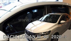 Deflektory Dacia Logan III 4D 2020 -> SEDAN (+ zadné) Deflektory Dacia Logan III 4D 2020 -> SEDAN (+ zadné)