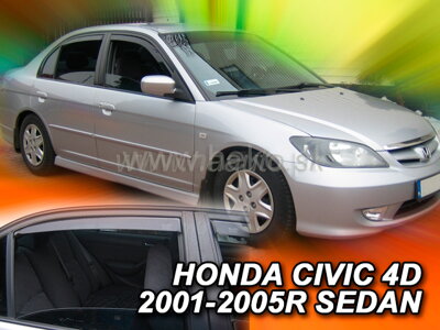 Deflektory HONDA CIVIC  4d  2001-2005r. sedan   (+zadné)