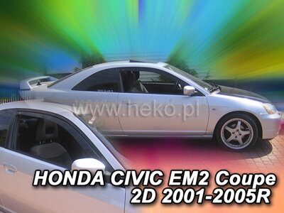 Deflektory HONDA CIVIC  EM2 2D 2001-2005R Coupe