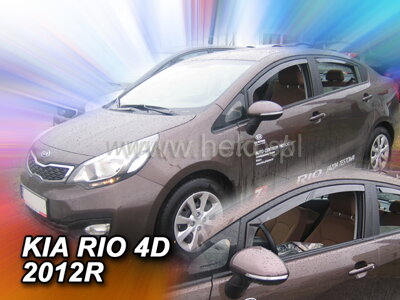 Deflektory KIA RIO  4D 2012R.-> SEDAN