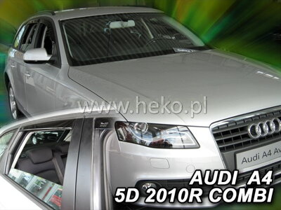Deflektory AUDI A4  (B8) 5d 2009r.  a vyššie (+zadné) COMBI