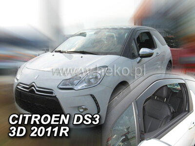Deflektory CITROEN DS3 3d  2010r. a vyššie