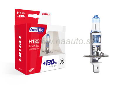 Halogénový duo blister (2ks) sada LumiTec LIMITED +130% H1 12V 55W DUO